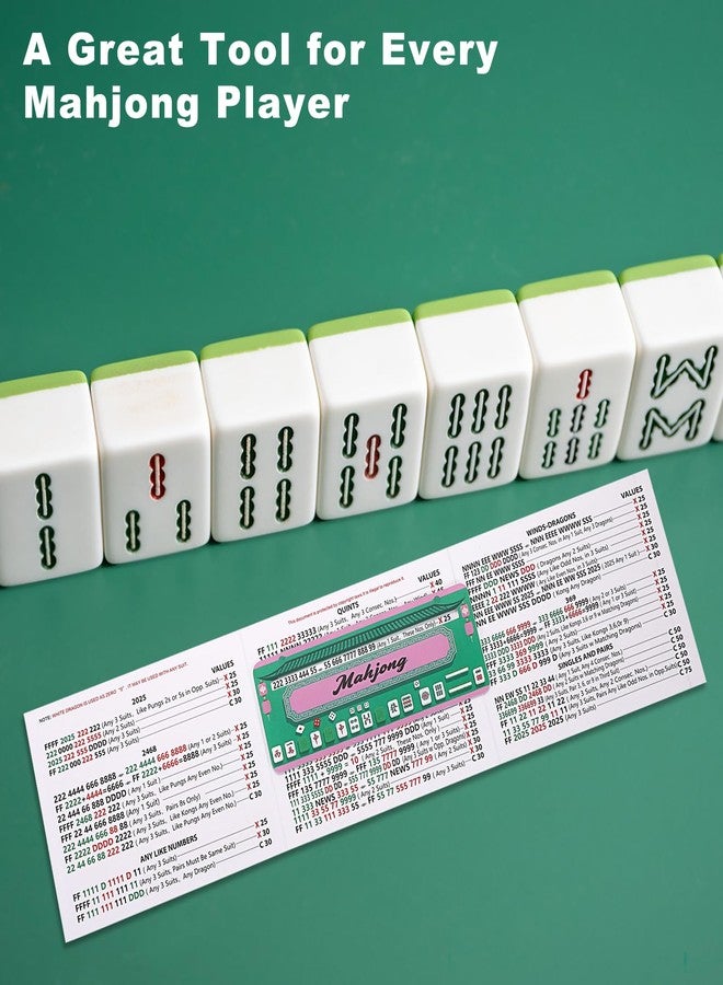Hoowen 4 Pcs Mahjong Line Reader, Mahjong Card Guide and Line Finder for NMJL Card Beginners Seniors Must Have, Friendly Travel, Parties, Game Nights Rules Helper & Mahjong Accessories Gifts - Image 2
